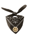 Scarf 3D Smiley Gold Glitter